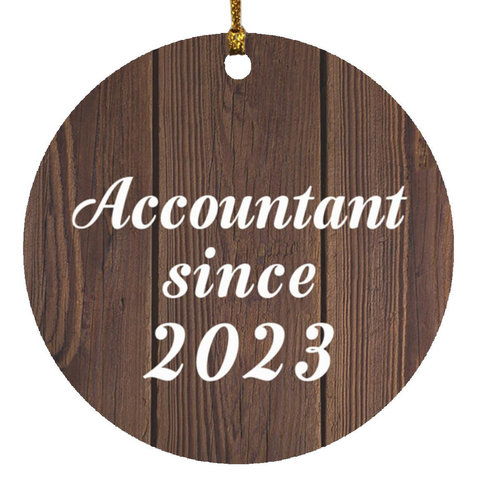 Accountant Since 2023 - Circle Ornament D
