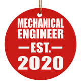 Mechanical Engineer Established EST. 2020 - Circle Ornament
