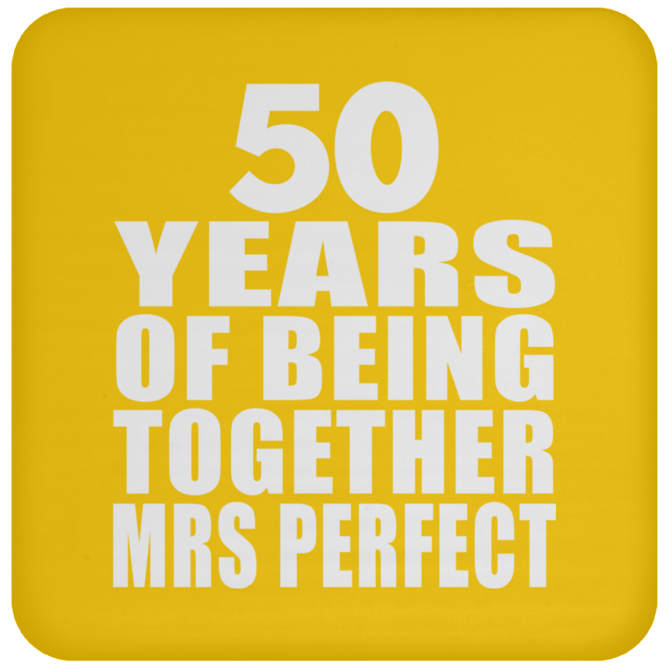 50th Anniversary 50 Years Of Being Mrs Perfect - Drink Coaster