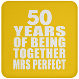 50th Anniversary 50 Years Of Being Mrs Perfect - Drink Coaster