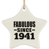 83rd Birthday Fabulous Since 1941 - Star Ornament