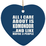 All I Care About Is Komondor - Heart Ornament