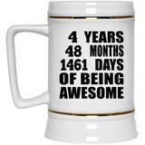 4th Birthday 4 Years 48 Months 1461 Days Of Awesome - Beer Stein