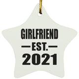 Girlfriend Established EST. 2021 - Star Ornament