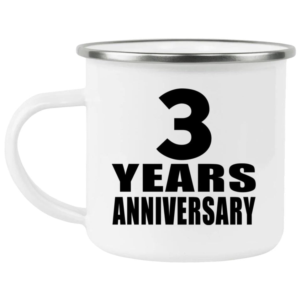 3rd Anniversary 3 Years - 12oz Camping Mug