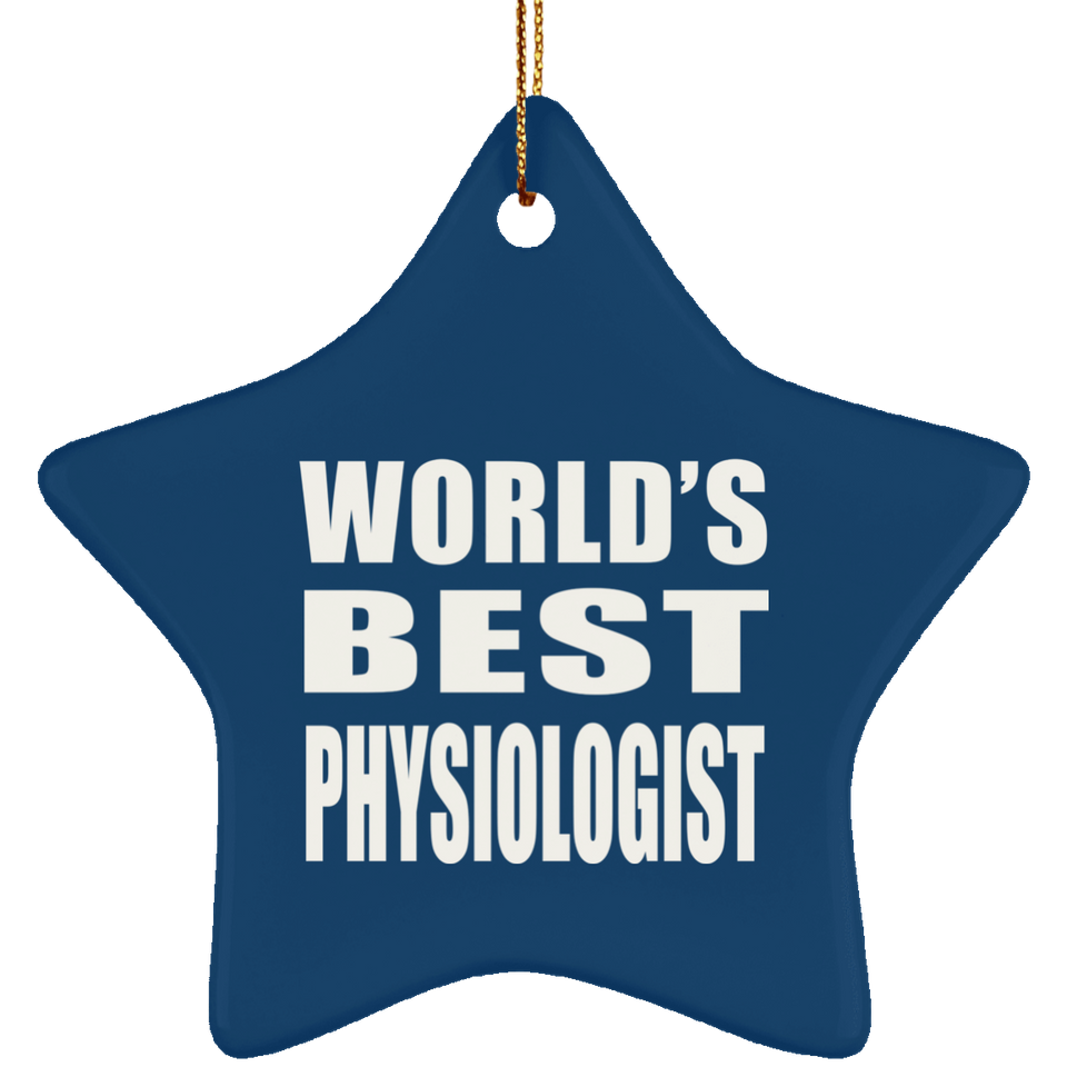 World's Best Physiologist - Star Ornament