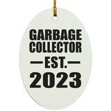 Garbage Collector Established EST. 2023 - Oval Ornament