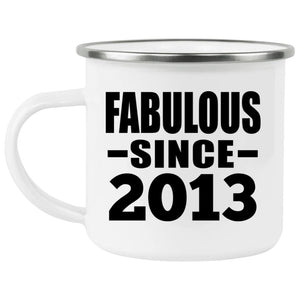11th Birthday Fabulous Since 2013 - 12oz Camping Mug