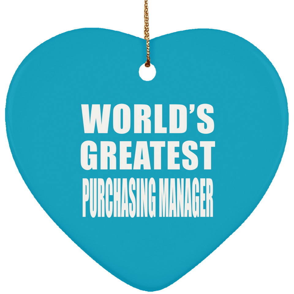 World's Greatest Purchasing Manager - Heart Ornament
