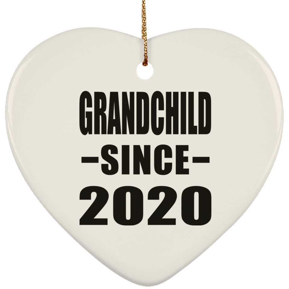 Grandchild Since 2020 - Heart Ornament