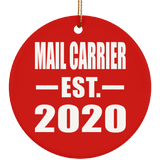 Mail Carrier Established EST. 2020 - Circle Ornament