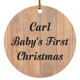 Carl Baby's First Christmas - Circle Ornament C
