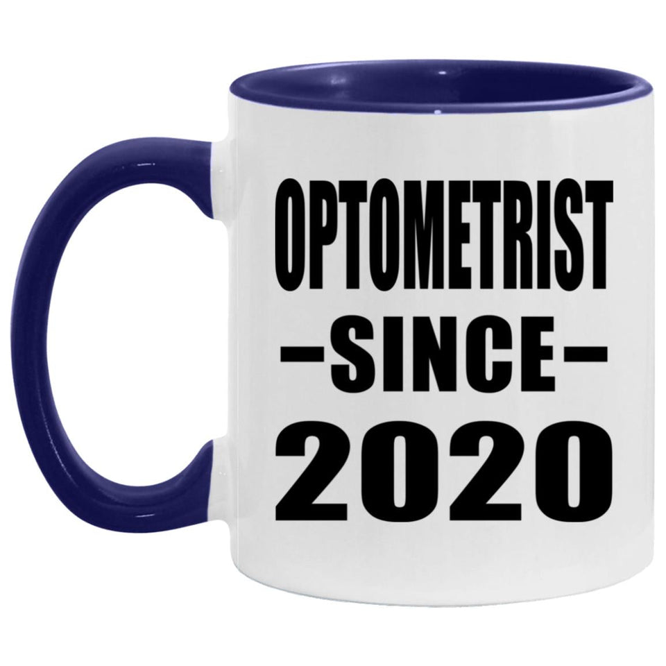 Optometrist Since 2020 - 11oz Accent Mug Purple
