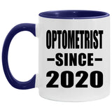 Optometrist Since 2020 - 11oz Accent Mug Purple
