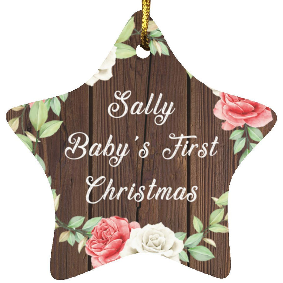 Sally Baby's First Christmas - Star Ornament A