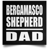 Bergamasco Shepherd Dad - Poster Square