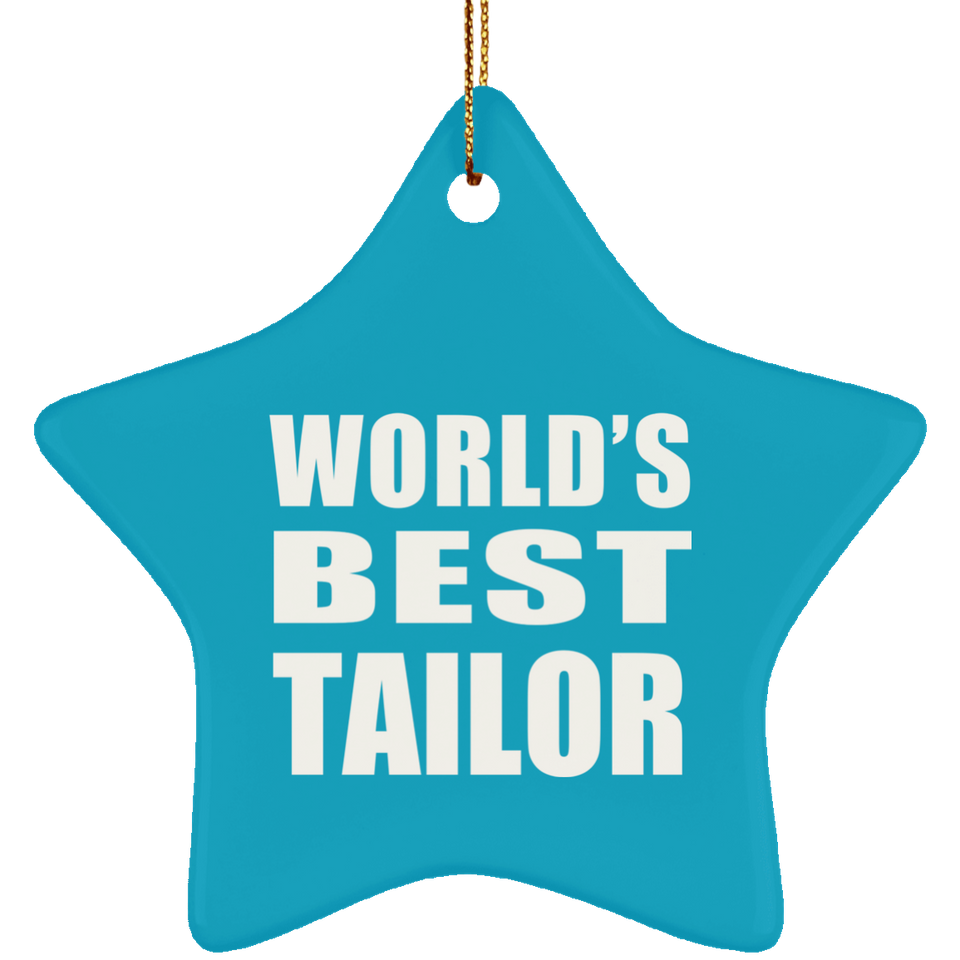 World's Best Tailor - Star Ornament