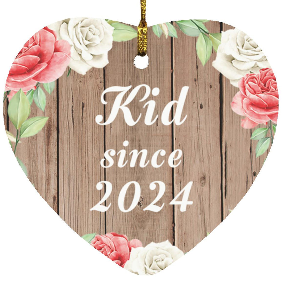Kid Since 2024 - Heart Ornament B