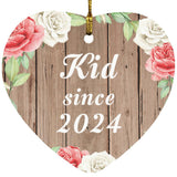 Kid Since 2024 - Heart Ornament B