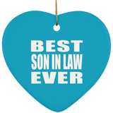 Best Son In Law Ever - Heart Ornament