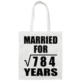 28th Anniversary Married For Square Root of 784 Years - Tote Bag White