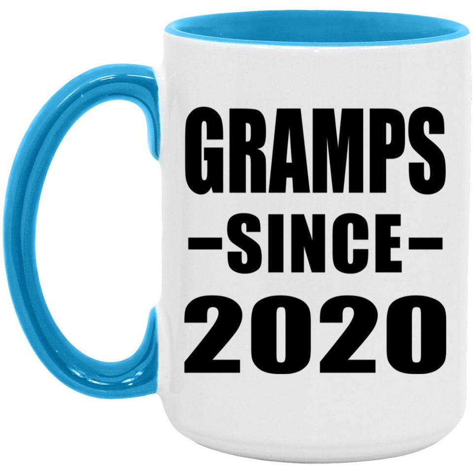 Gramps Since 2020 - 15oz Accent Mug Blue