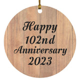 Happy 102nd Anniversary 2023 - Circle Ornament C