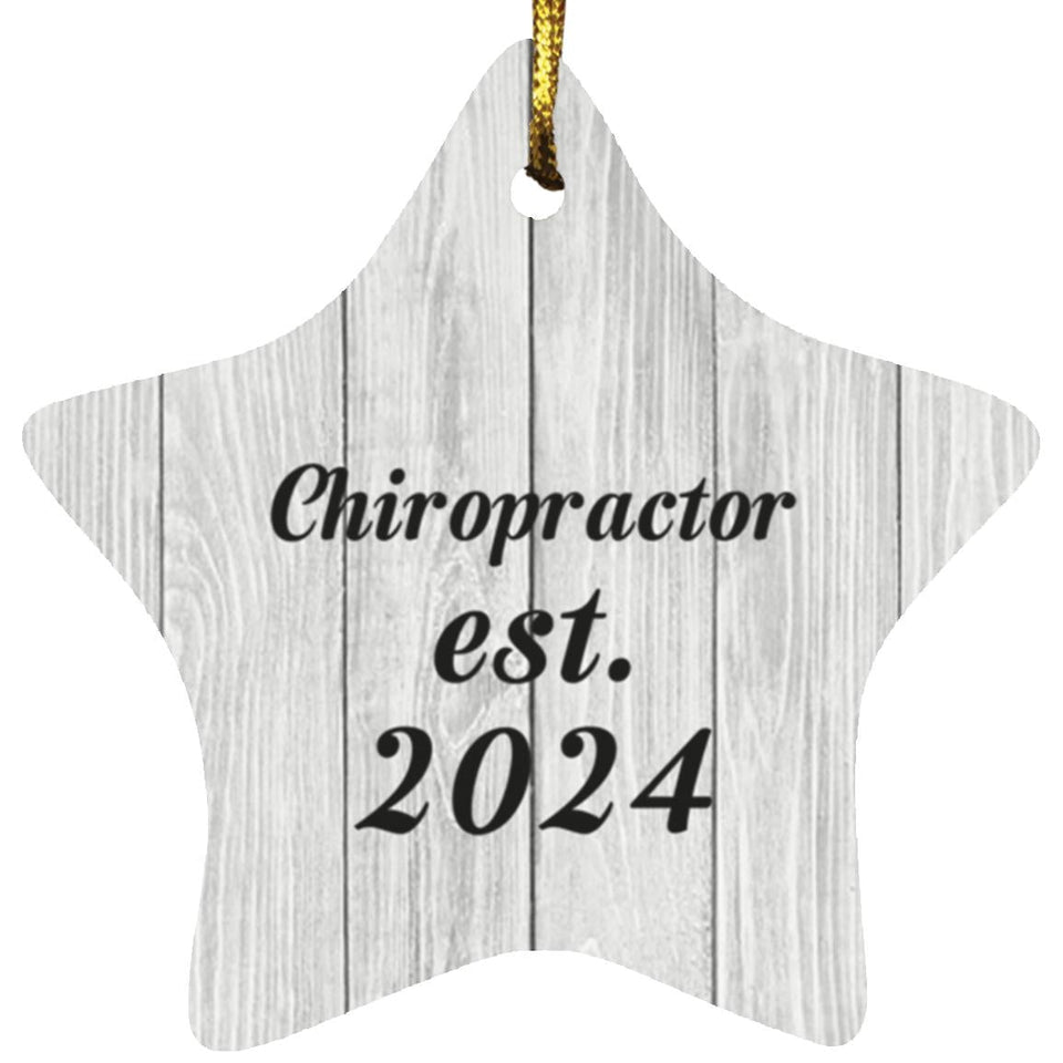 Chiropractor Established Est. 2024 - Star Ornament F