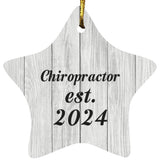 Chiropractor Established Est. 2024 - Star Ornament F