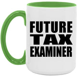 Future Tax Examiner - 15oz Accent Mug Green