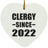 Clergy Since 2022 - Heart Ornament