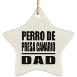 Perro De Presa Canario Dad - Star Ornament
