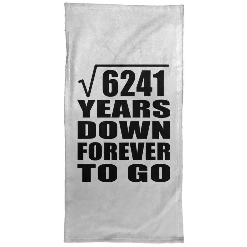 79th Anniversary Square Root of 6241 Years Down Forever To Go - Hand Towel