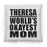 Theresa World's Okayest Mom - Throw Pillow