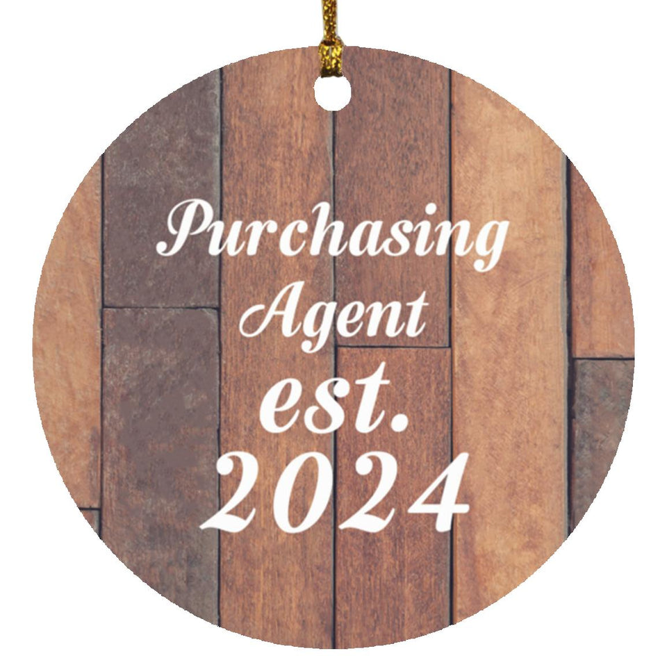 Purchasing Agent Established Est. 2024 - Circle Ornament E