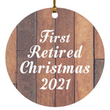 First Retired Christmas 2021 - Circle Ornament E