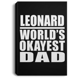 Leonard World's Okayest Dad - Canvas Portrait