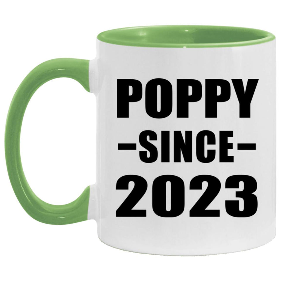 Poppy Since 2023 - 11oz Accent Mug Green