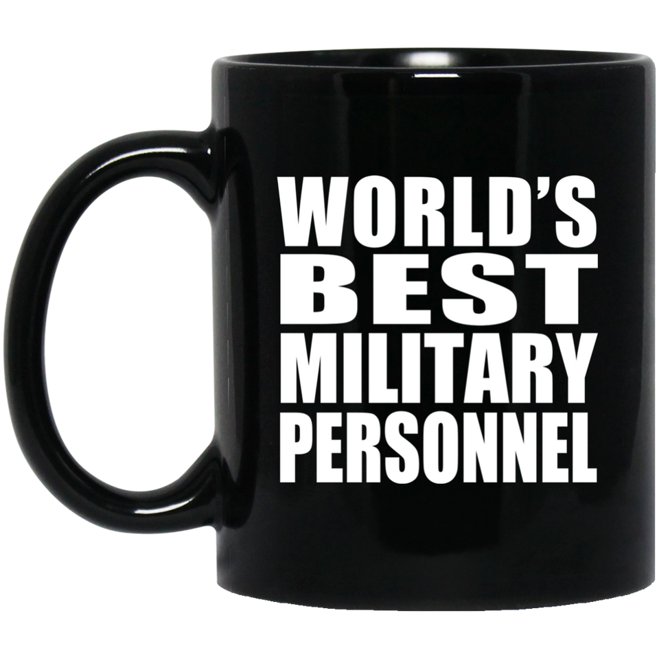 World's Best Military Personnel - 11 Oz Coffee Mug Black