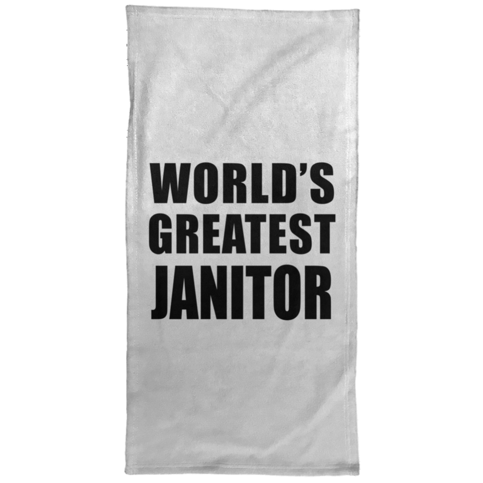 World's Greatest Janitor - Hand Towel