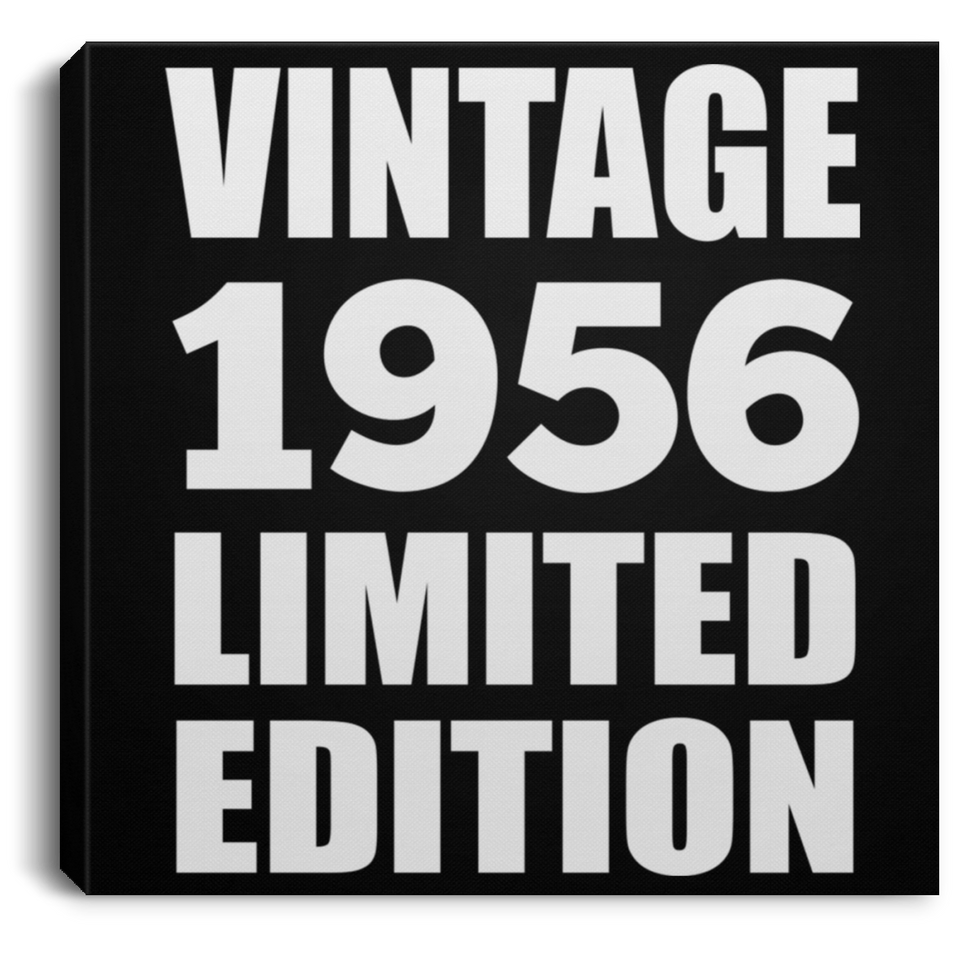 68th Birthday Vintage 1956 Limited Edition - Canvas Square