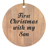 First Christmas With My Son - Circle Ornament C