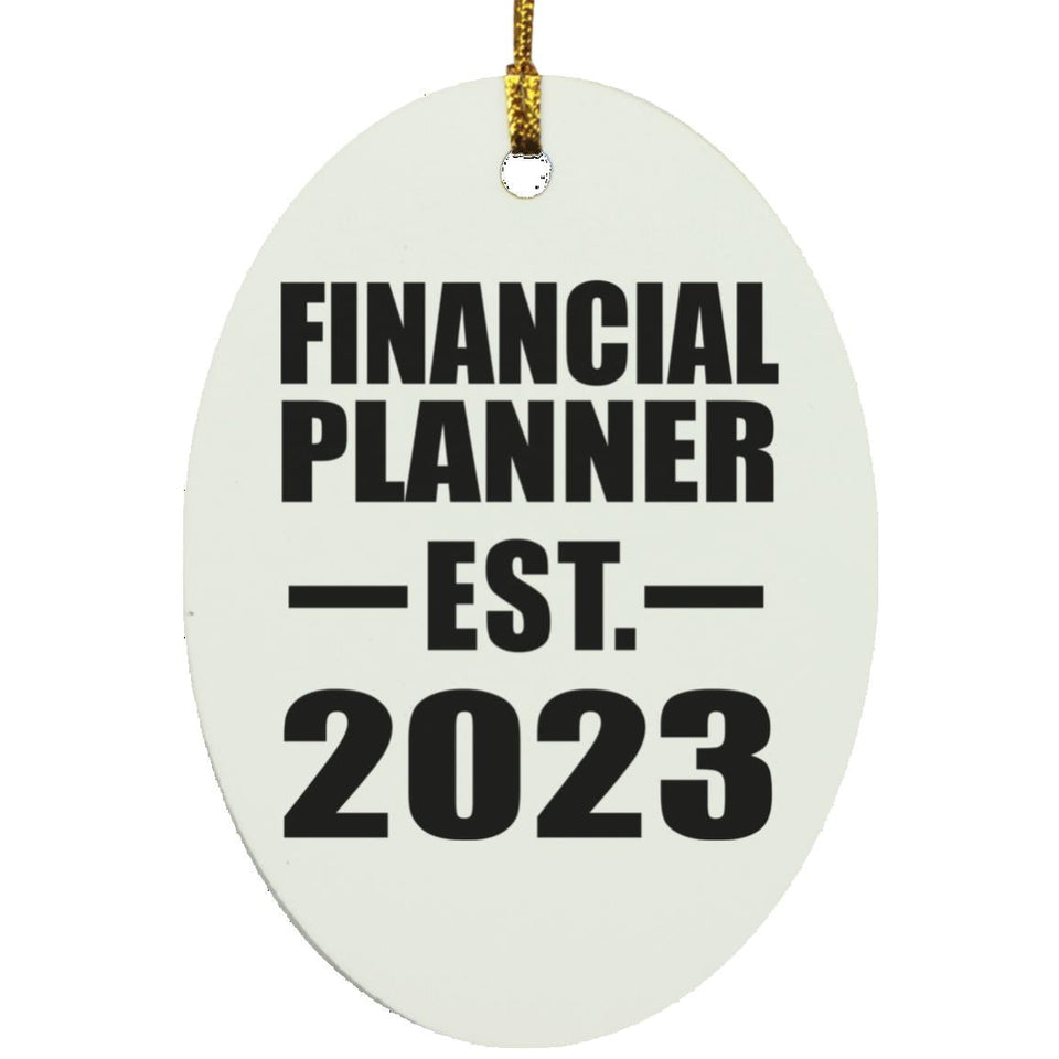 Financial Planner Established EST. 2023 - Oval Ornament