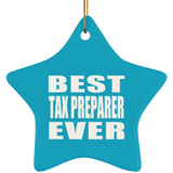 Best Tax Preparer Ever - Star Ornament