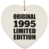 29th Birthday Original 1995 Limited Edition - Heart Ornament