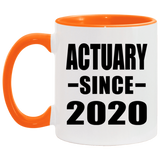 Actuary Since 2020 - 11oz Accent Mug Orange