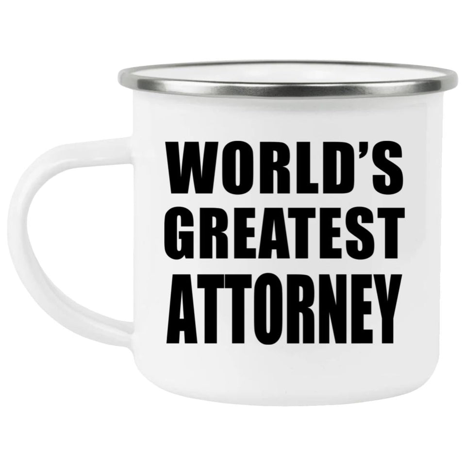 World's Greatest Attorney - 12oz Camping Mug