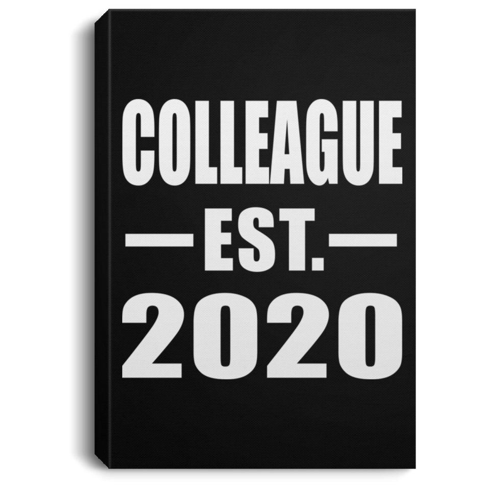 Colleague Established EST. 2020 - Canvas Portrait