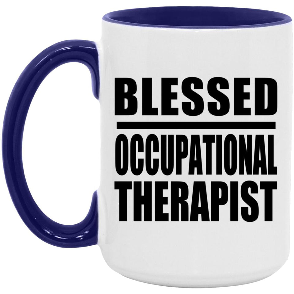 Blessed Occupational Therapist - 15oz Accent Mug Purple
