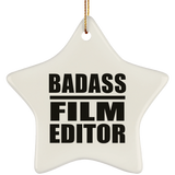 Badass Film Editor - Star Ornament